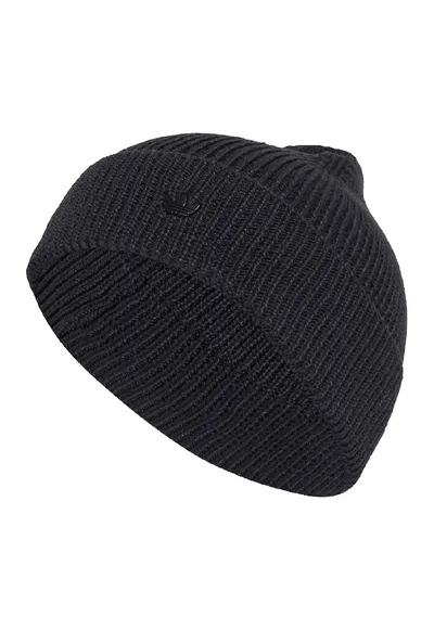Caciula din tricot cu monograma - Negru