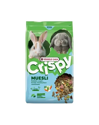 Hrană iepuri pitici muesli VERSELE-LAGA Crispy 850 g fibre digestie