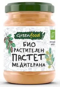 Pateu de legume organic, mediteranean, 185 g, Green Food