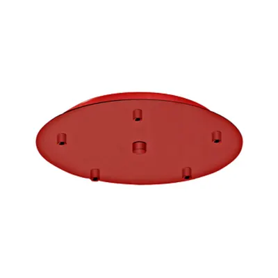 Canopy 5-fold, surface mounted traffic red (RAL 3020)
