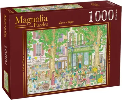 Puzzle Magnolia din 1000 piese - Cafenea franceză