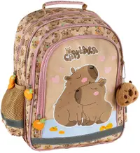 Ghiozdan școlar Derform Capybara 10 - Cu 2 compartimente