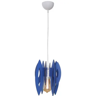 Pendul Elips Albastru 1xE14 60W 70cm