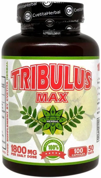 Tribulus Max, 900 mg, 100 capsule, Cvetita Herbal