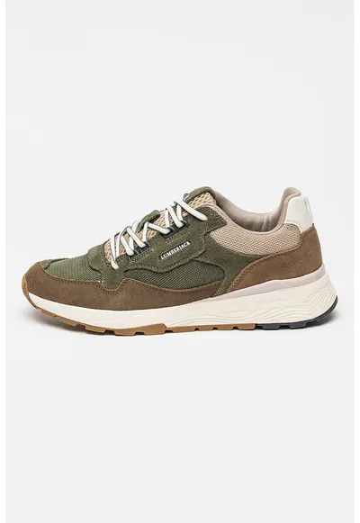 Pantofi sport cu garnituri din piele intoarsa Wilfred - Verde