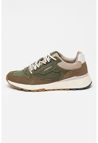 Pantofi sport cu garnituri din piele intoarsa Wilfred - Verde