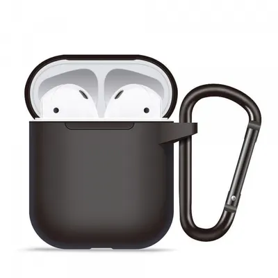 Husa Blueo Liquid pentru Apple AirPods Gen 1, Neagra