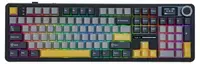 Tastatură mecanică Aula - F108 PRO, wireless, Volcanic Switch, RGB, negru/gri/galbenă