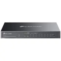 Switch Tp-Link Omada ES210GMP, 10 porturi, 8 xPoE+ RJ45, 123W, cu management, VLAN