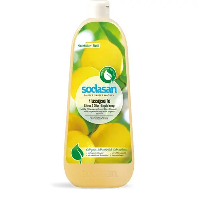 Sapun lichid cu citrice si masline ecologic 1l Sodasan