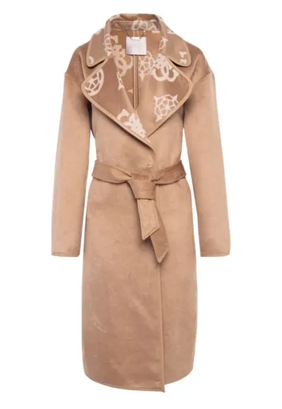 Palton Dama - Maro - Logo Printat 2271 - Maro camel