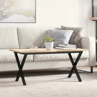 vidaXL Picioare Măsuță de cafea X-Frame 90x30x43 cm Oţel