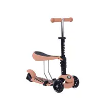 Trotineta cu scaun cu 3 roti unisex peste 1 an Kikka Boo Makani Pastel Bej