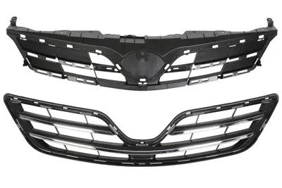 Grila radiator potrivit TOYOTA COROLLA 1.33-2.0D 2006-2014 2010-2013 - (crom/negru)