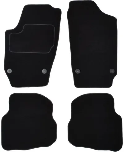Covorase auto (set, velur, 4 bucati, culoare negru) VW POLO intre 2001-2009