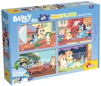 Puzzle cu două fețe Lisciani pentru colorare 4 х 48 piese - Bluey