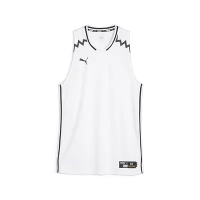 Tricou Alergare Bărbați Hoops Team Basketballtrikot Herren Puma PUMA White