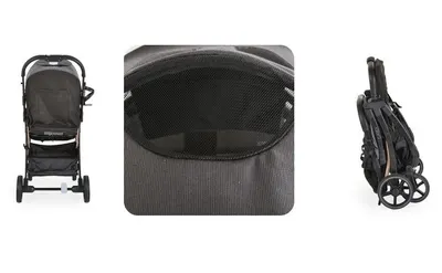 Carucior sport pentru copii Moni Cardi Negru de la nastere pana la 22kg,spatar reglabil,capotina cu plasa si banda reflectorizanta,bara de siguranta detasabila,roti pivotante cu amortizor,pliere compacta,suport sticla inclus
