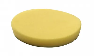 Burete abraziv lustruire SPONGE YELLOW FINE 140 20 MM - 2 PC, tip: mediu-tare, diametru: 125 140 mm, grosime: 20 mm, culoare: galben, suporturi de montare: carlig si bucla, 2 buc