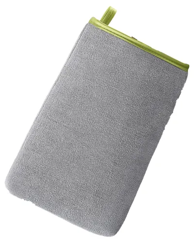 Mănușă de curățare din microfibră EKO - Pentru inox, 16 x 24.9 cm, gri