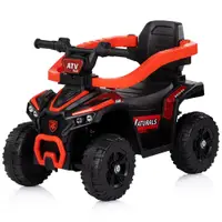 Masinuta de impins Chipolino ATV Red cu maner, efecte luminoase si sonore