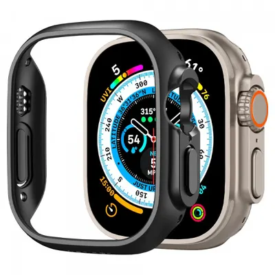 Husa Spigen Thin Fit pentru Apple Watch Ultra Series, Neagra ACS05458