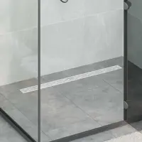 vidaXL Scurgere pentru duș cu design pe linie și sifon de 360° 90 cm