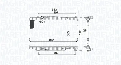 Radiator racire motor potrivit FORD FIESTA VI 1.6