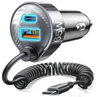 Incarcator auto Timebox, 65W, 1 x USB QC 3, 1 x USB-C, Negru - Default Title