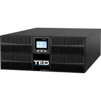 UPS Rackabil 4U 6000VA / 6000W Monofazat 230V, Online cu Dubla Conversie, Unda Sinusoida Pura, TED Electric TED006226