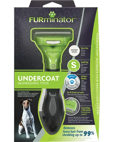 Trimmer profesional Furminator caine, blana scurta - S