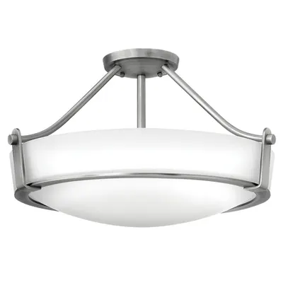Corp de iluminat decorativ pentru exterior, Hathaway 4 Light Medium Semi-flush – Antique Nickel