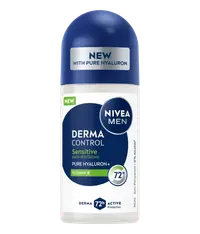 Deodorant roll-on pentru barbati Derma Control Sensitive, 50ml, Nivea