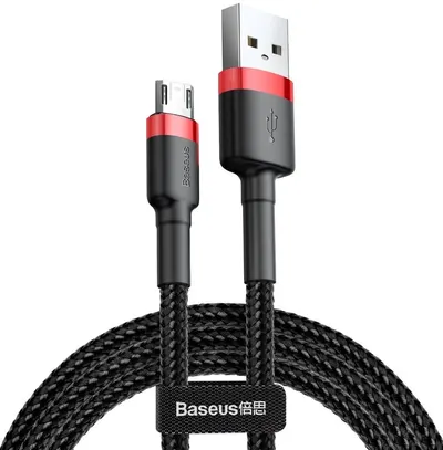 Cablu Baseus - Cafule CAMKLF-H91, USB-A/Micro USB, 3 m, negru