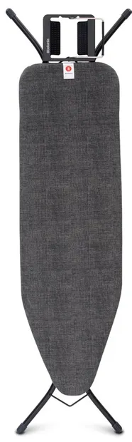 Masă de călcat Brabantia - Denim Black, cu suport pentru fier de călcat, 124 x 38 cm