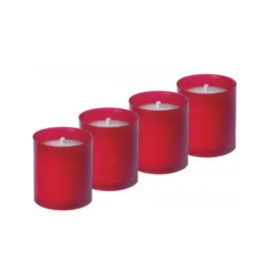 Candela Rosie Tip Rezerva, 4 Bucati