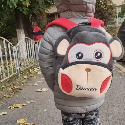 Ghiozdan personalizat Maimuta
