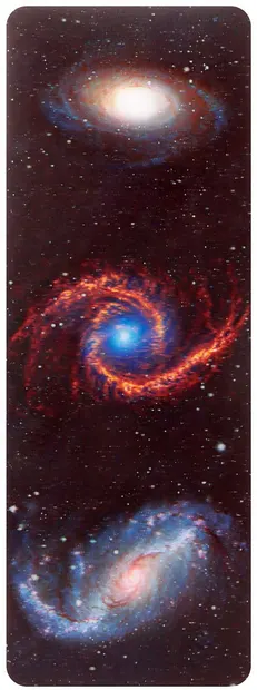 Semn de carte 3D Simetro Books - Galaxii spirale