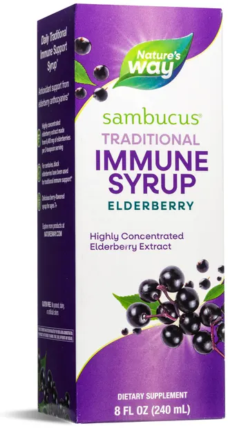 Sambucus Traditional Immune Sirop de soc negru, 240 ml, Nature's Way