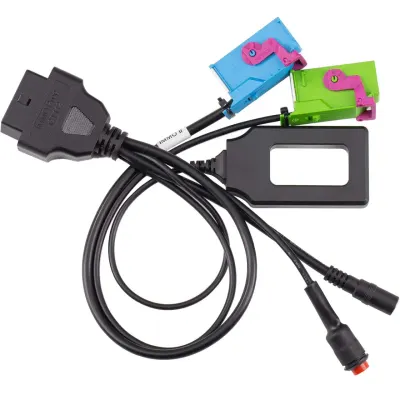Cablu GODIAG GT112 K-Line pentru testare IMMO si sincronizare chei, compatibil VW, Audi, Skoda, Seat, generatia 2 si 3, conectare la ceasuri de bord, OBD2