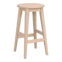 Scaun de bar în culoare naturală din lemn de stejar (înălțime șezut 65 cm) Austin – Rowico