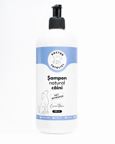 Sampon natural caini Doctor Totolici, 500 ml