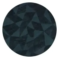 Covor albastru-verde țesut manual rotund din lână ø 160 cm Shard Teal – Flair Rugs