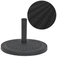 Gossi suport umbrela de soare, rasina, rotund, negru, 14 kg