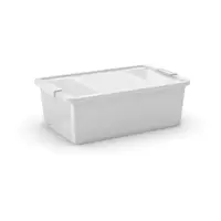 Cutie de depozitare albă din plastic cu capac 55x35x19 cm Bi-Box M – KIS