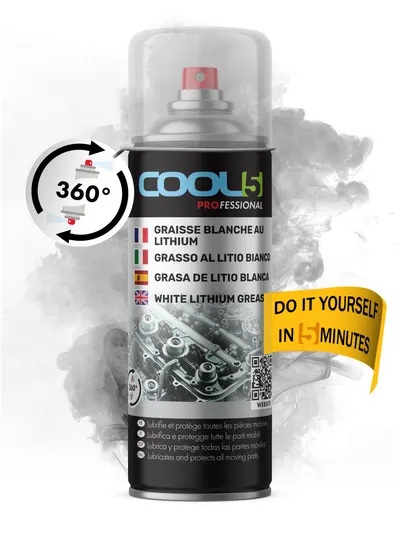Lubrifiant pentru biciclete Cool5 White Grease 360° Spray Universal