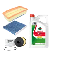 Pachet revizie Dacia 0.9 TCe - Ulei Castrol RN17 + Filtre OE Renault si Purro