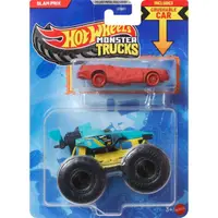 Set 2 vehicule, Hot Wheels, Monster Truck, Slam Prix si Prix Collision, 1:64, JJT57