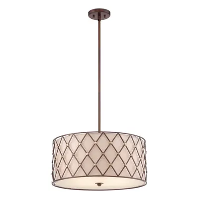 Lampa suspendata Brown Lattice 4 Light Large Pendant
