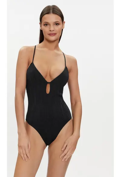 Costum de baie dama - 303561932 - Poliamida - Verde - Negru